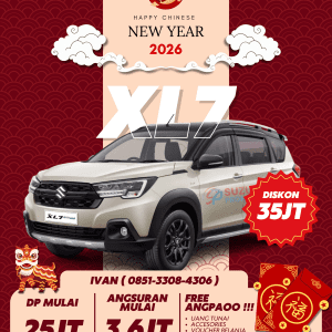 Promo Suzuki XL7 2026 – SUV 7-penumpang dengan mesin 1.5L, fitur keselamatan lengkap seperti ABS dan Hill Hold Control, cicilan mulai Rp3,6 juta, bunga 0%, harga mulai Rp275 juta. Hubungi Ivan Maulana di 085133084306.